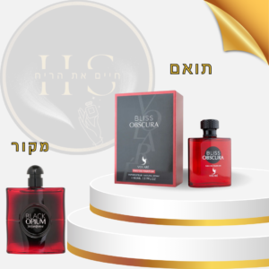 בהשראת איב סן לורן בלאק אופיום אובר רד לאישה - או דה פרפיום 80 מ”ל